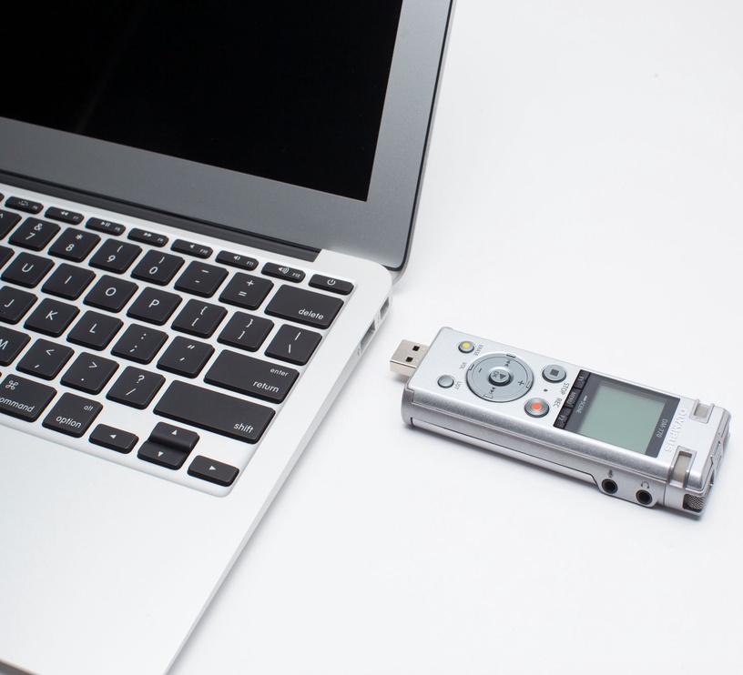 Диктофон Olympus DM-770, серебристый, 8 ГБ