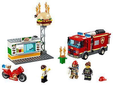 Konstruktors LEGO City Ugunsgrēks burgeru kafejnīcā 60214, 327 gab.