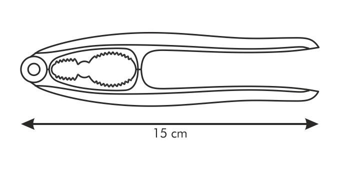 Riekstu lobīšanas knaibles Tescoma Presto 420202, 21.4 cm, nerūsējošā tērauda, nerūsējošais tērauds/metāls