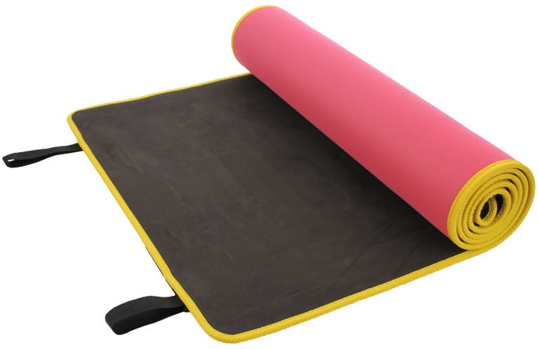Коврик для фитнеса и йоги Spokey, желтый/розовый, 180 см x 60 см