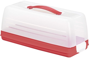 Curver Cake Transporting Box Rectangular Red