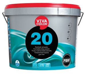 Krāsa sienām Vivacolor 20 A, 2,7L