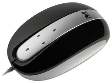 Kompiuterio pelė Modecom MC-802 Black/Silver, laidinė, optinė