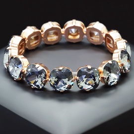 Diamond Sky Bracelet Glare Silver Night With Swarovski Crystals