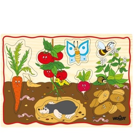 Rotaļlieta WOODY Vegetables, 12 gab.