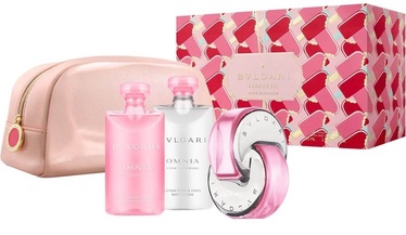 Набор для женщин Bvlgari Omnia Pink Sapphire 65 ml EDT + 75 ml Body Lotion + 75 ml Shower Gel + Cosmetic Bag