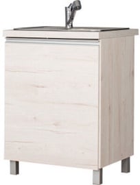 Bodzio Monia Bottom Cabinet Under Sink 60 Right Pearl Soma Oak