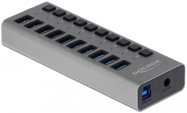 Delock 10-Port USB 3.0 Hub + Switch 63976