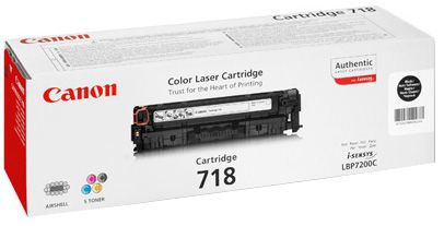 Canon 718 Black Toner Cartridge for 