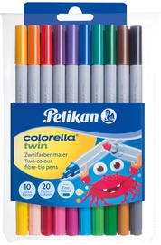 Pelikan Fibre-Tip Pens Colorella Twin 10pcs 949511