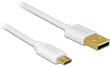 Delock Data and Fast Charging Cable USB 2.0 A / USB Micro-B 3 Piece Set White