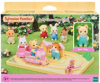 Žaislinė figūrėlė Epoch Sylvanian Families Baby Choo-Choo Train With Bear Baby 5320