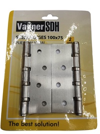 Durų lankstas Vagner SDH, 100 x 75 x 2 mm