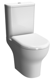 Tualete Vitra Zentrum RIM-EX3/6L, ar vāku, 355 mm x 610 mm