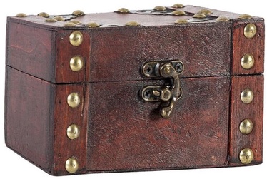 Home4you Wooden Chest BAO With Studs 14x9.5xH8.5cm Brown