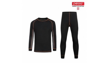 Термобельё Pesso Underwear Active, черный, 2XL