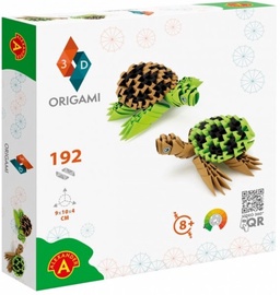 Papīra figūru izgatavošanas komplekts Alexander 3D Origami Turtles 23466, brūna/zaļa