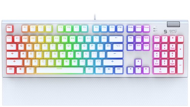 Klaviatūra Spc Gear GK650K Kailh Blue EN, balta