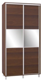 Bodzio SZP120W Sliding Wardrobe w/ Mirror 120x240cm Walnut