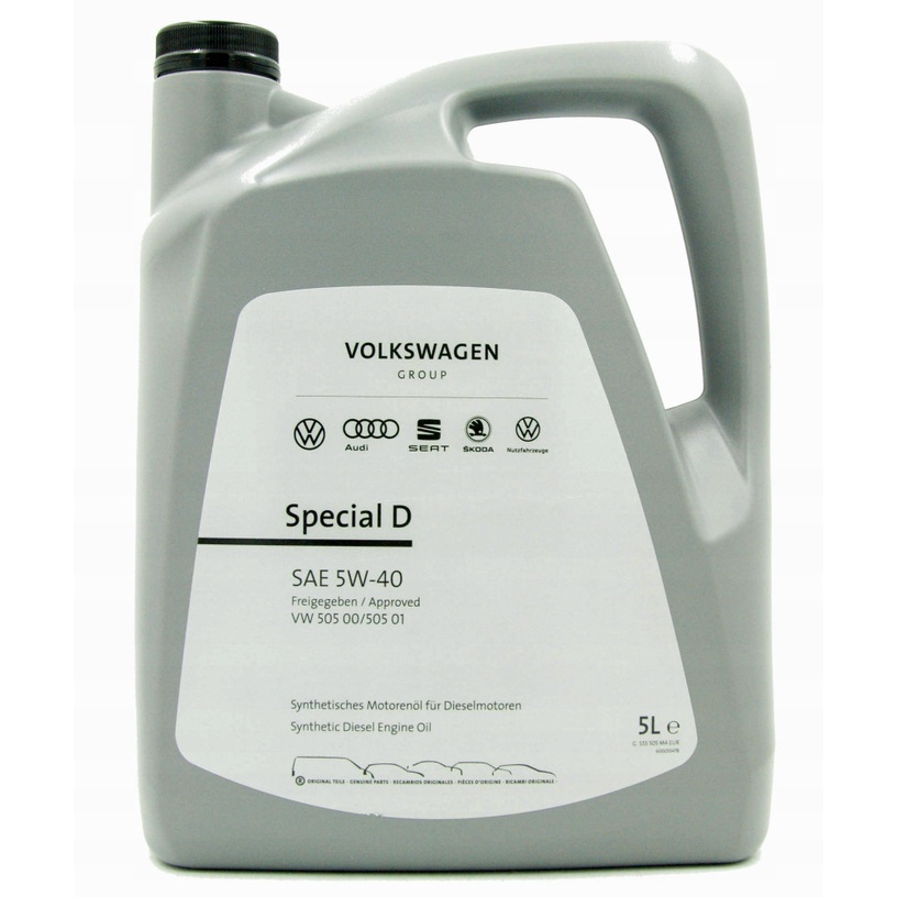 Mootoriõli Volkswagen 5W - 40, sünteetiline, 5 l