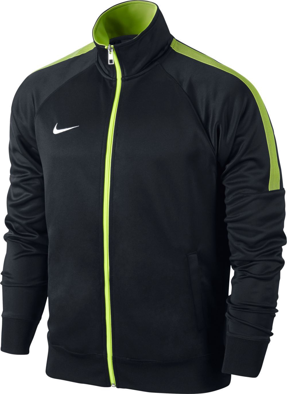 nike black and green jacket