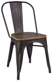 Стул для столовой Signal Meble Loft 4 Walnut/Graphite, 4 шт.