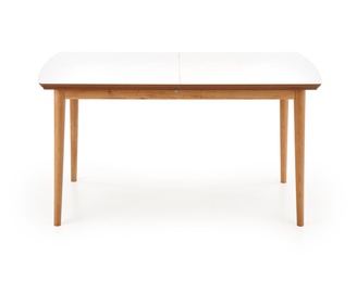 Обеденный стол c удлинением Halmar Barret Barret, белый/дубовый, 900 - 1900 мм x 800 мм x 750 мм