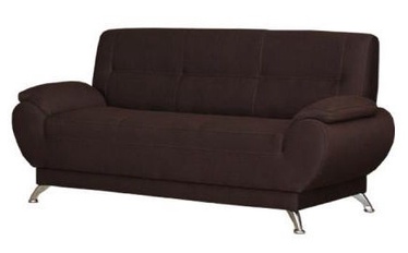 Sofa Bodzio Livonia 3 Fabric Dark Brown, 184 x 76 x 89 cm