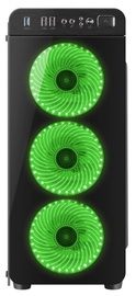 Natec Irid 300 Midi Tower Black/Green