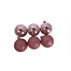 Eglutės žaisliukas N3/6006AB-PK Pink, 60 mm, 6 vnt.