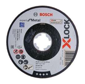 Lõikeketas Bosch X-LOCK, 125 mm x 1.6 mm x 22.23 mm