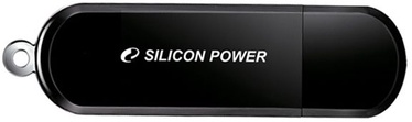USB zibatmiņa Silicon Power LuxMini 322, melna, 16 GB