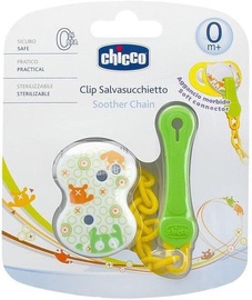Держатель для соски Chicco Clip Salvasucchietto, зеленый