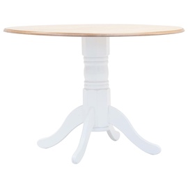 Söögilaud VLX Dining Table, pruun/valge, 1060 mm x 1060 mm x 750 mm