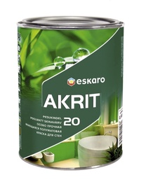 Emulsioonivärv Eskaro, emulsiooni-, poolmatt, 0.9 l