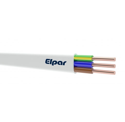 Безгалогеновый установочный кабель Elpar HDHP-J Однопроволочный, Dca, 500 В, 100 м, 3 x 1.5 мм²
