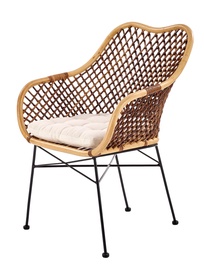 Стул для столовой Halmar K336 Natural/Dark Brown