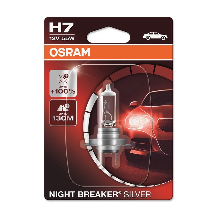 Автомобильная лампочка Osram Night Breaker Silver H7 55W 12V