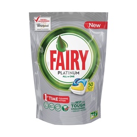 Капсулы для посудомоечной машины Fairy All in 1 Platinum Lemon, 50 шт.