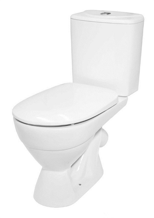 Туалет, напольный Keramin Palermo, с крышкой, 342 мм x 618 мм