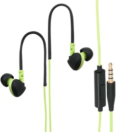 Ausinės Hama Run Sport Black/Green