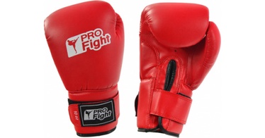 Боксерские перчатки ProFight 788, красный, 14 oz