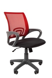 Chairman 696 Grey Office Chair TW-12 Red