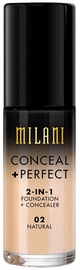 Tonuojantis kremas Milani Conceal + Perfect 02 Natural, 30 ml