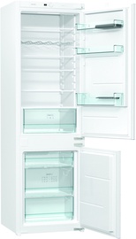 Встраиваемый холодильник Gorenje NRKI4182E1, морозильник снизу