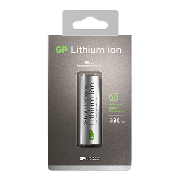 Įkraunamas elementasGP Li-ION 18650, 2600 mAh