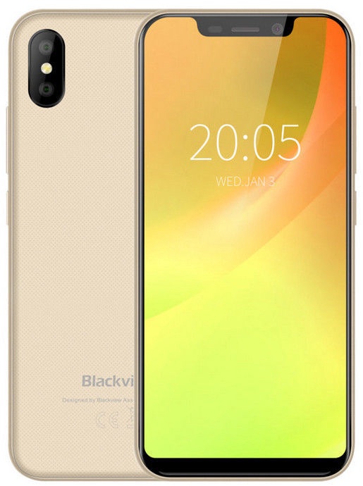 Mobilusis telefonas Blackview A30, aukso, 2GB/16GB