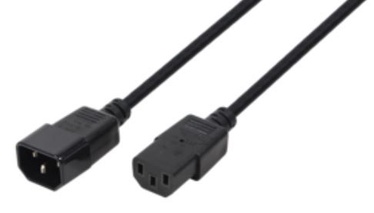 Vads LogiLink Cable IEC C14 / IEC C13 Black 1.8m