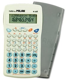 Калькулятор школьный Milan, серый