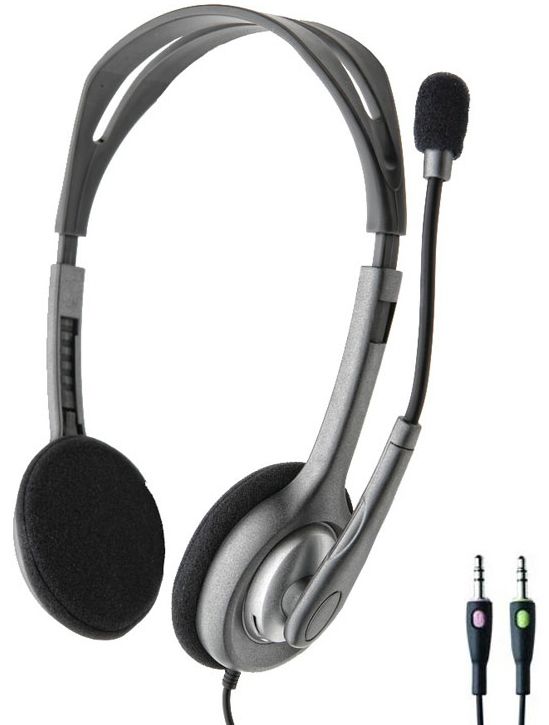 Logitech H110, pilka 